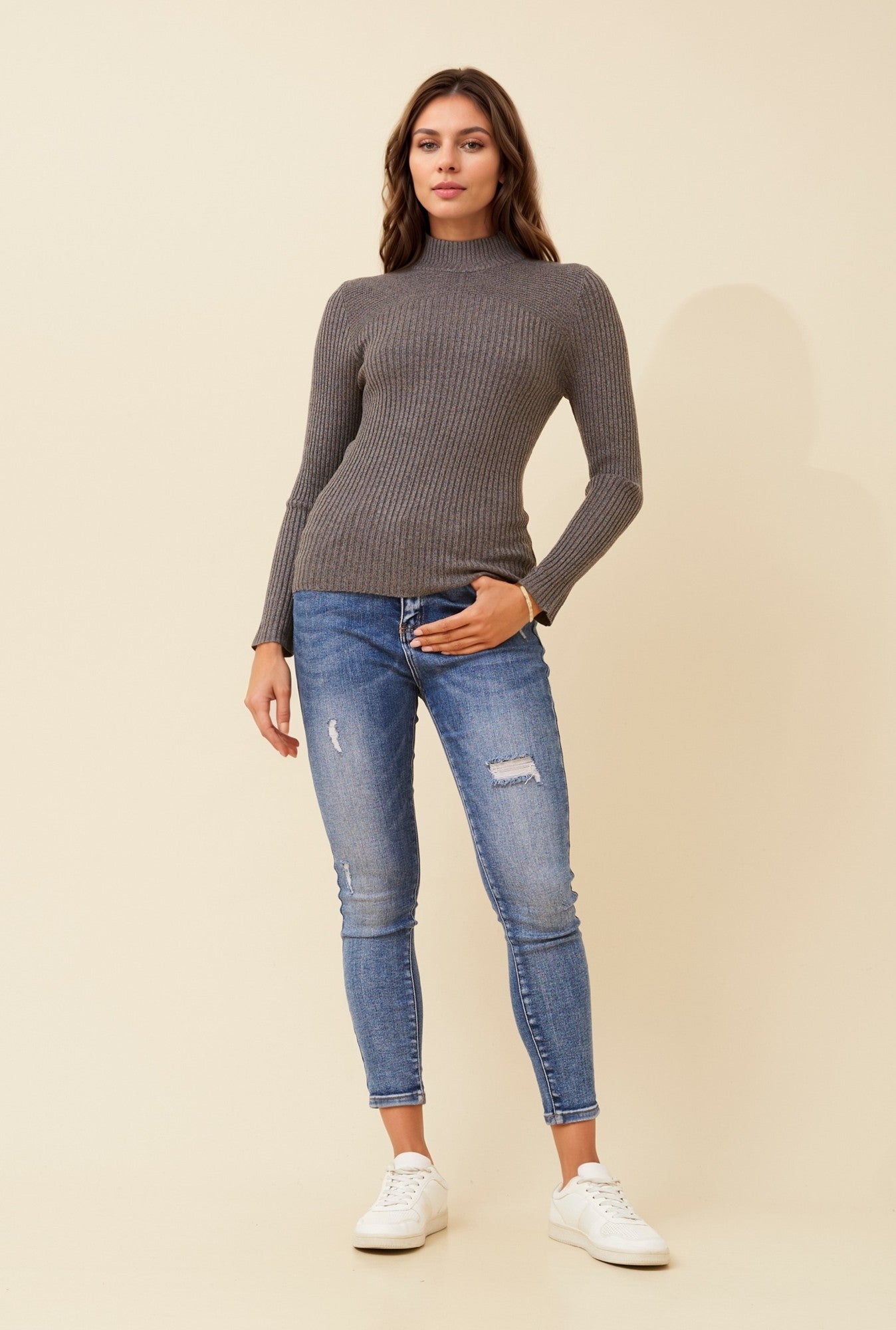 JUNE SOLID KNIT JUMPER