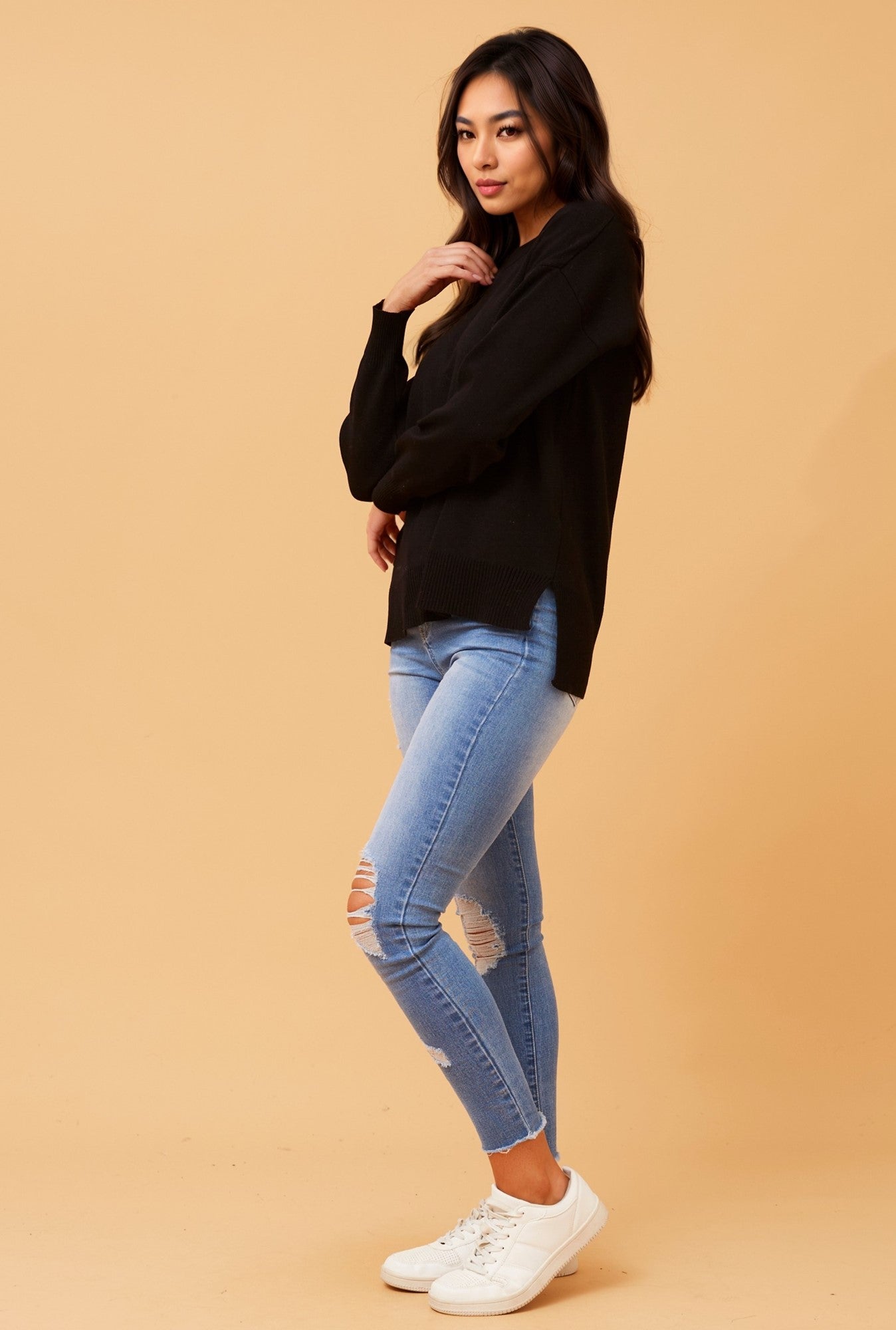 FORTUNA SOLID KNIT JUMPER